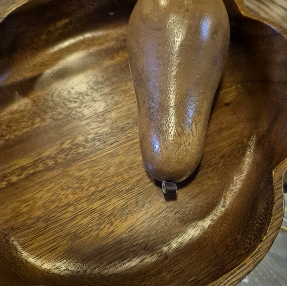 Wooden Fruit Bowl Decor MCM Vintage - Picture 13 of 16